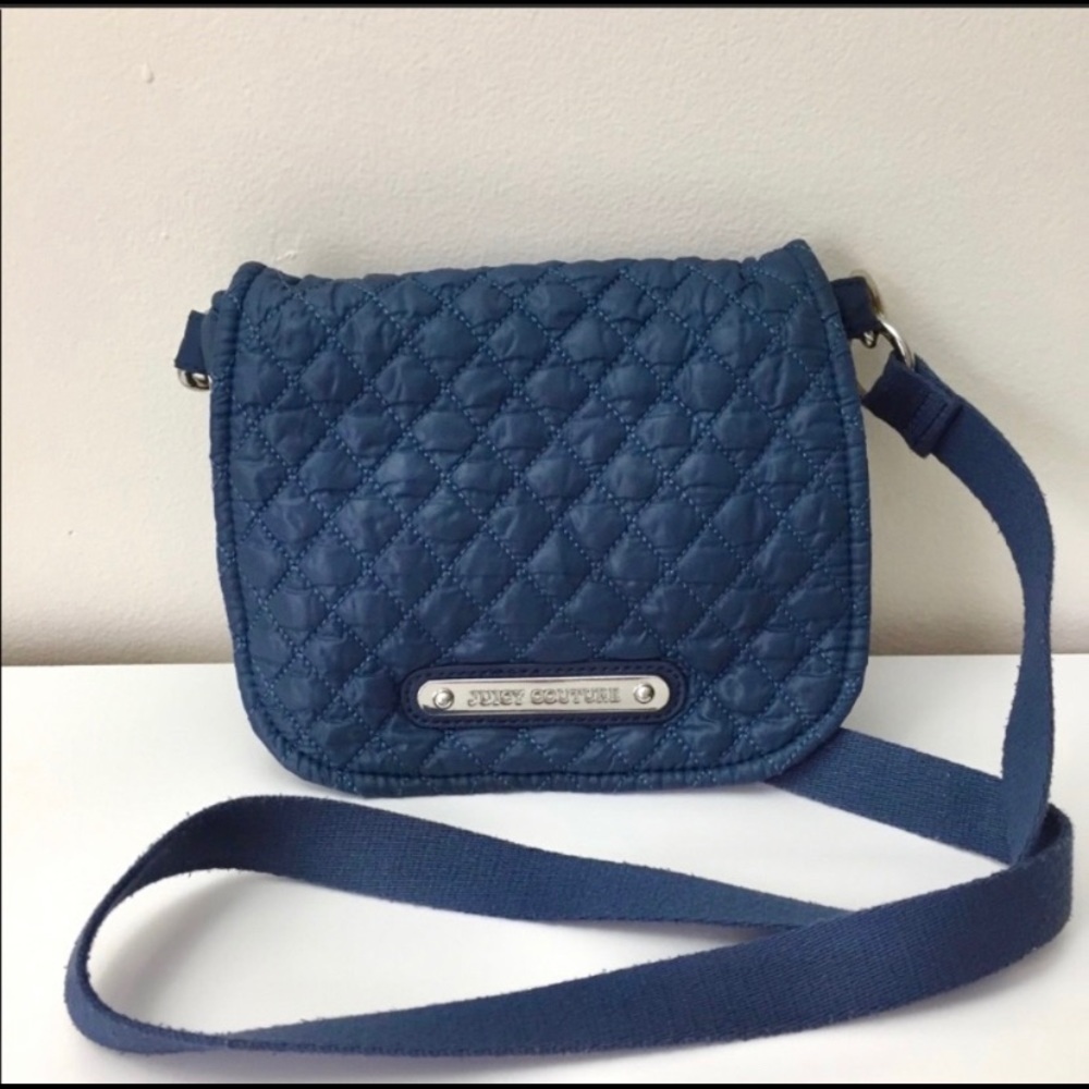 Juicy Couture Navy Quilt Nylon Cross Body Bag